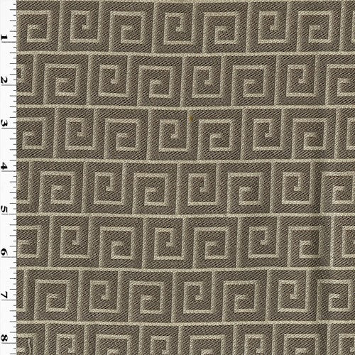 Designer Water & Stain Resistant Grey Greek Key Geometric Matelasse Upholstery orders Fabric WHS612