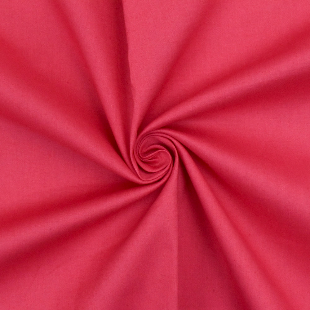 Pink Polyester Poplin Fabric