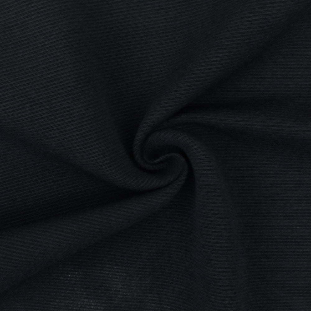 Black Mini Stripe Rib Stretch Poly Spandex Woven Fabric – Buy Fabrics