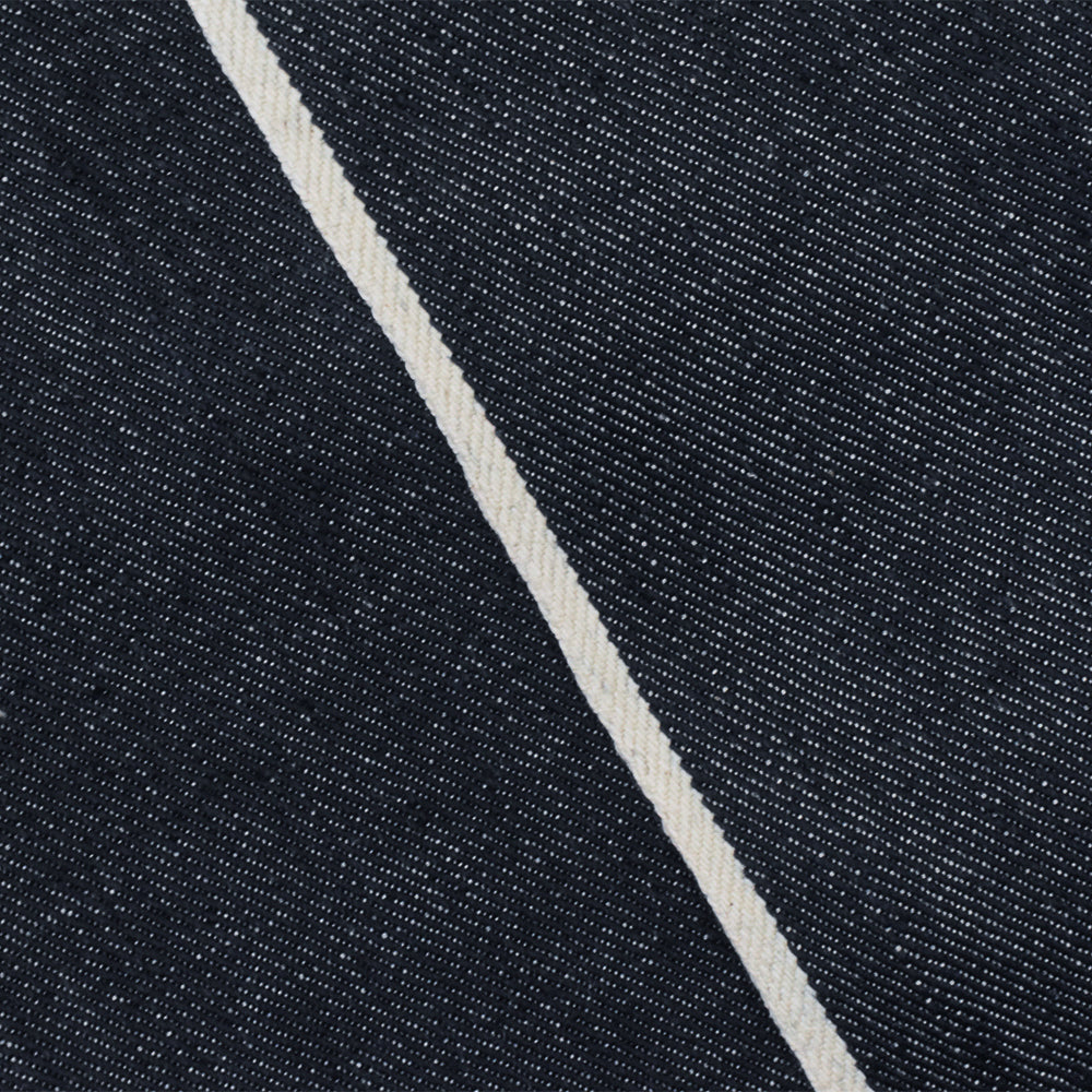 Deep Navy Blue-White 13 oz. Cotton Japanese Selvedge Denim Fabric – Buy ...