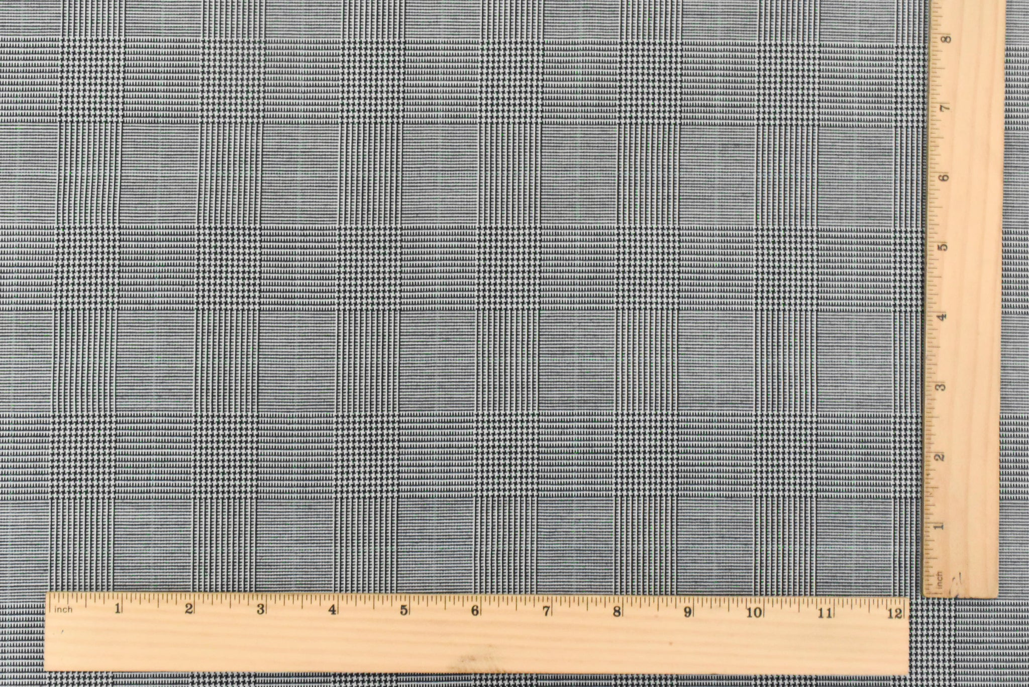 Nature Black-White-Green Glen Plaid Wool Polyester Woven Suiting Fabri –  Buy Fabrics