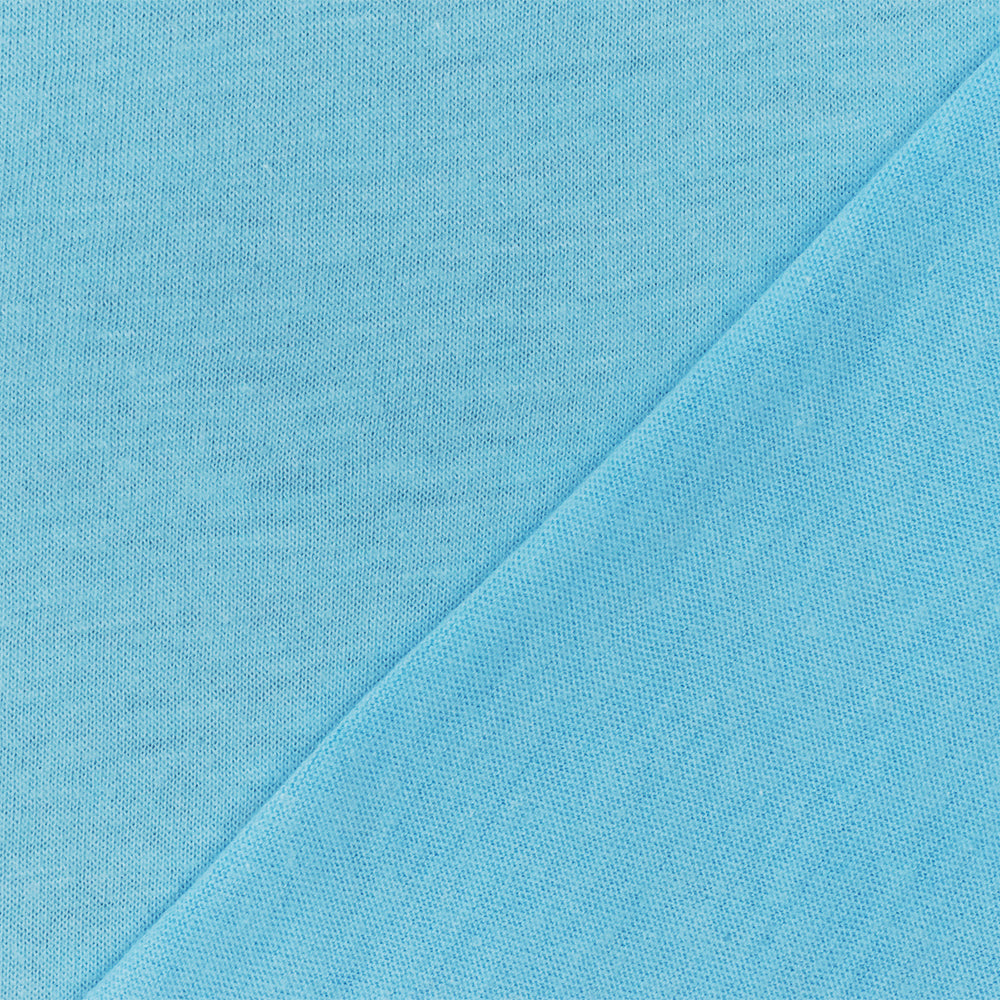 Blue Organic Cotton Stretch Spandex Solid Jersey Knit Fabric – Buy Fabrics